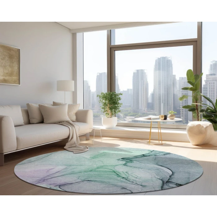 Chantille ACN502 Blue 8' x 8' Rug