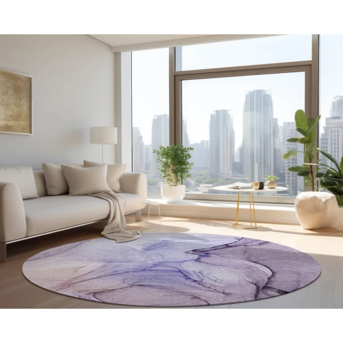 Chantille ACN502 Purple 8' x 8' Rug