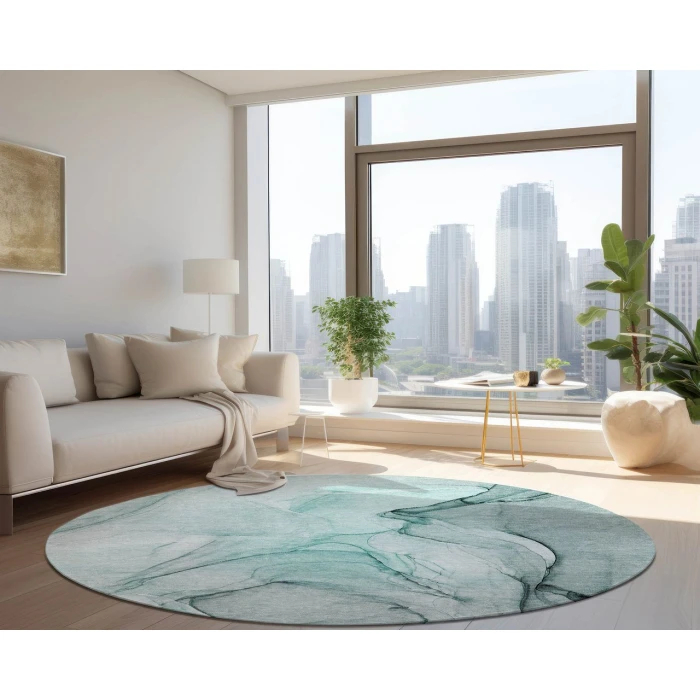 Chantille ACN502 Teal 8' x 8' Rug