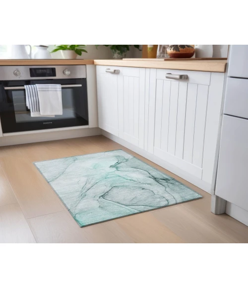 Chantille ACN502 Teal 1'8" x 2'6" Rug