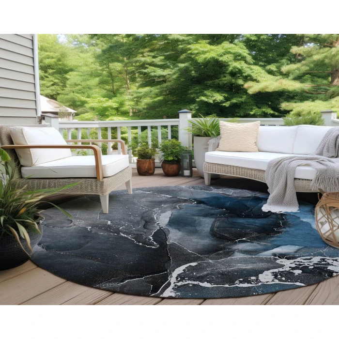 Chantille ACN503 Blue 8' x 8' Rug