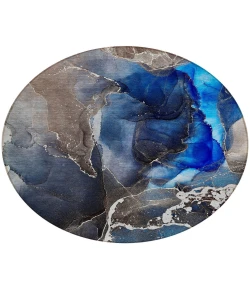 Addison Chantille ACN503 Navy 8 ft. x 8 ft. Round Rug