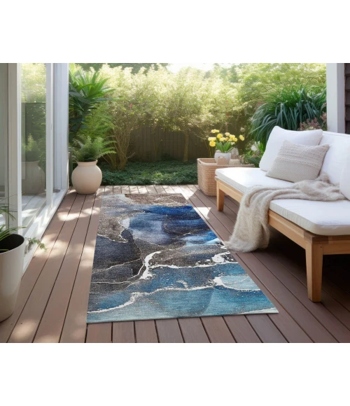 Chantille ACN503 Navy 2'3" x 7'6" Rug