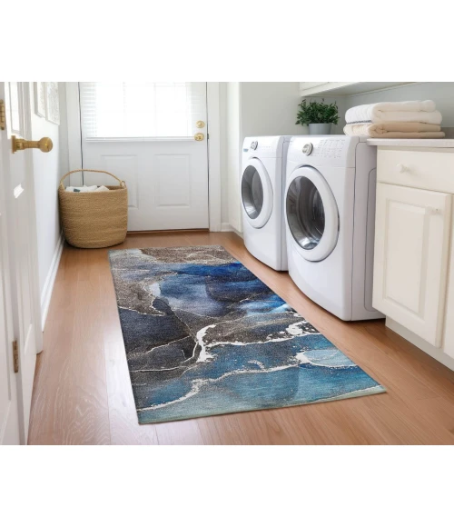 Chantille ACN503 Navy 2'3" x 7'6" Rug