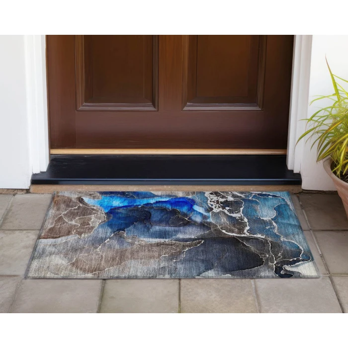 Chantille ACN503 Navy 1'8" x 2'6" Rug