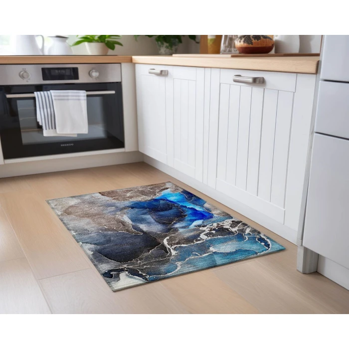 Chantille ACN503 Navy 1'8" x 2'6" Rug