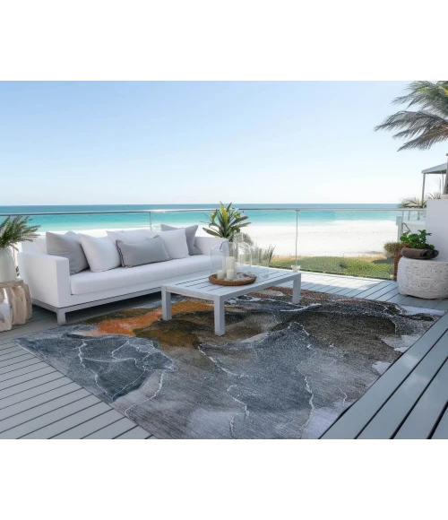 Chantille ACN503 Orange 3' x 5' Rug