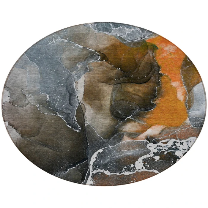 Chantille ACN503 Orange 8' x 8' Rug