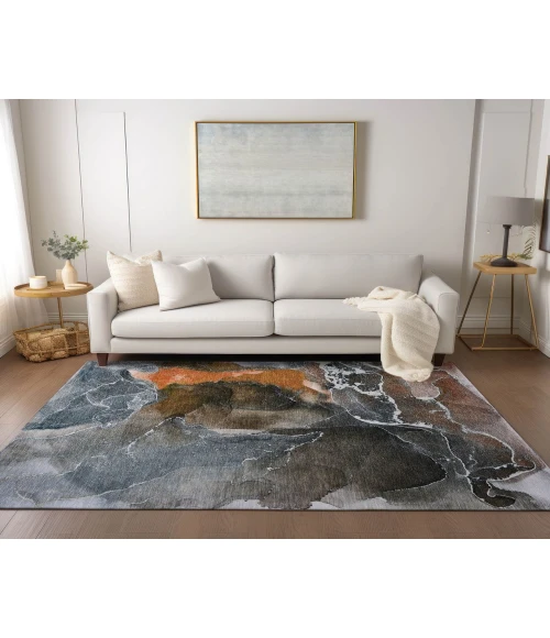 Chantille ACN503 Orange 3' x 5' Rug