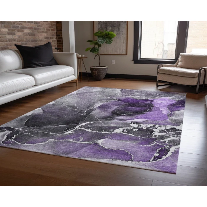 Chantille ACN503 Purple 8' x 10' Rug