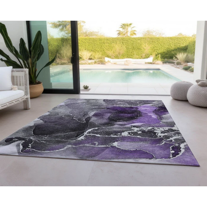 Chantille ACN503 Purple 8' x 10' Rug