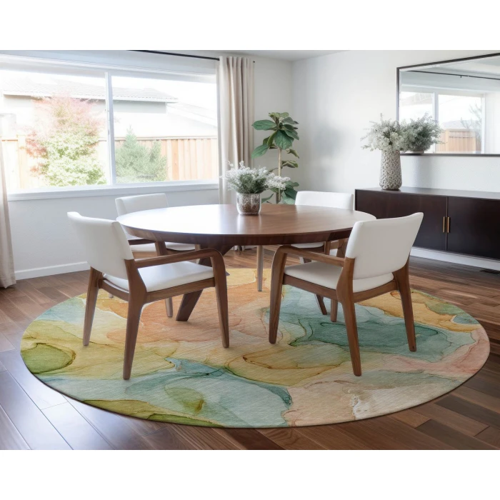 Chantille ACN504 Blue 8' x 8' Rug