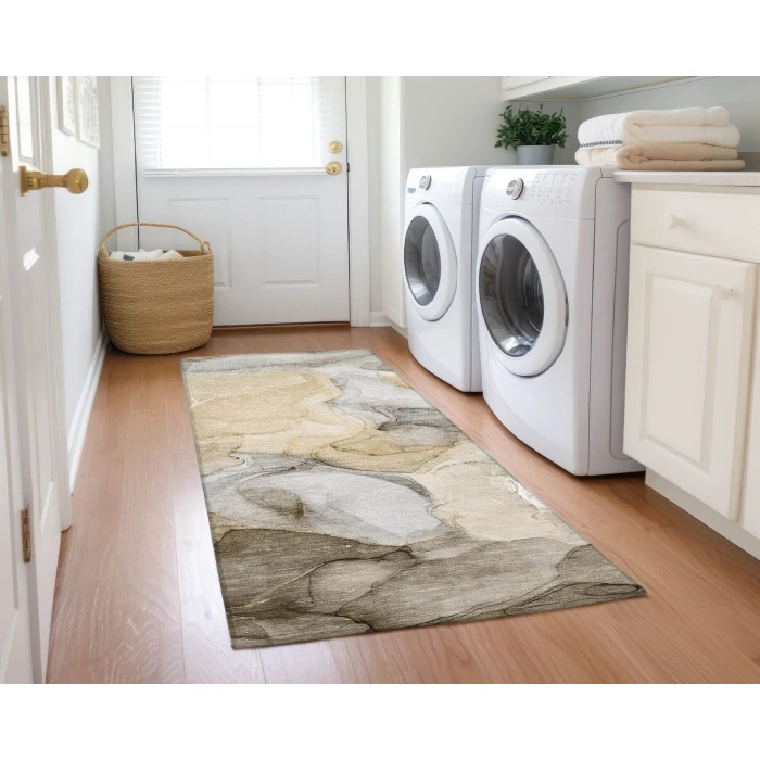 Chantille ACN504 Brown 2'3" x 7'6" Rug