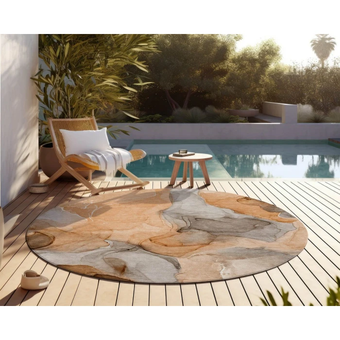 Chantille ACN504 Orange 8' x 8' Rug