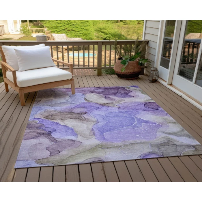 Chantille ACN504 Purple 8' x 10' Rug