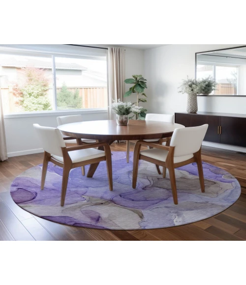 Chantille ACN504 Purple 8' x 8' Rug