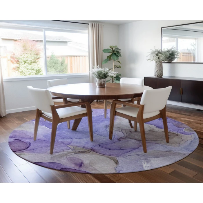 Chantille ACN504 Purple 8' x 8' Rug