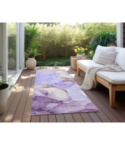 Chantille ACN504 Purple 2'3" x 7'6" Rug
