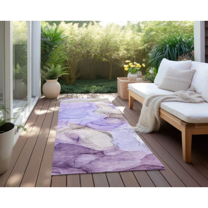 Chantille ACN504 Purple 2'3" x 7'6" Rug