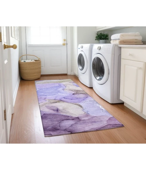 Chantille ACN504 Purple 2'3" x 7'6" Rug