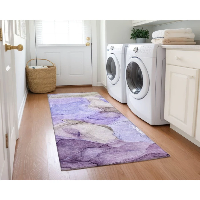 Chantille ACN504 Purple 2'3" x 7'6" Rug