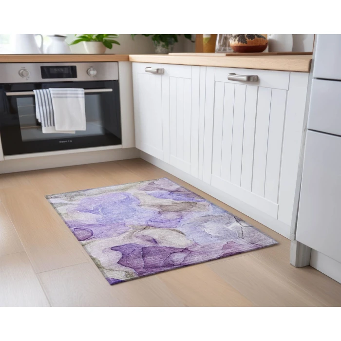 Chantille ACN504 Purple 1'8" x 2'6" Rug
