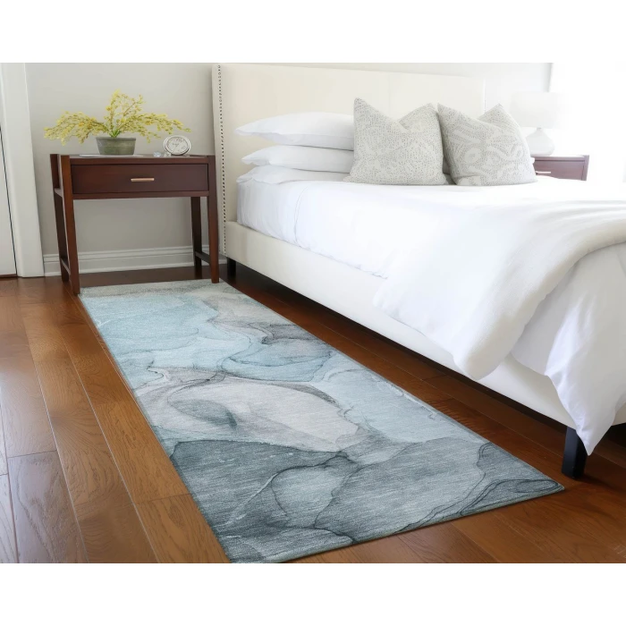 Chantille ACN504 Teal 2'3" x 7'6" Rug