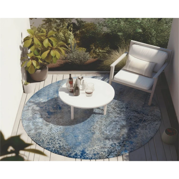 Chantille ACN505 Navy 8' x 8' Rug