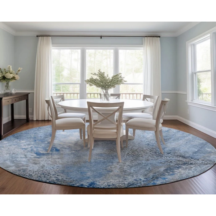 Chantille ACN505 Navy 8' x 8' Rug