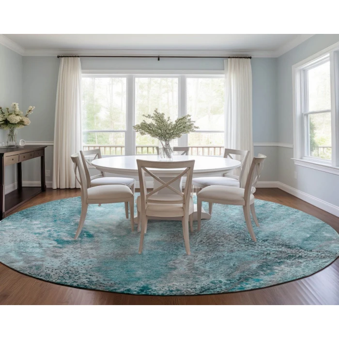 Chantille ACN505 Teal 8' x 8' Rug