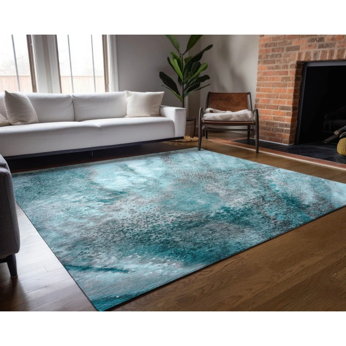 Chantille ACN505 Teal 9' x 12' Rug