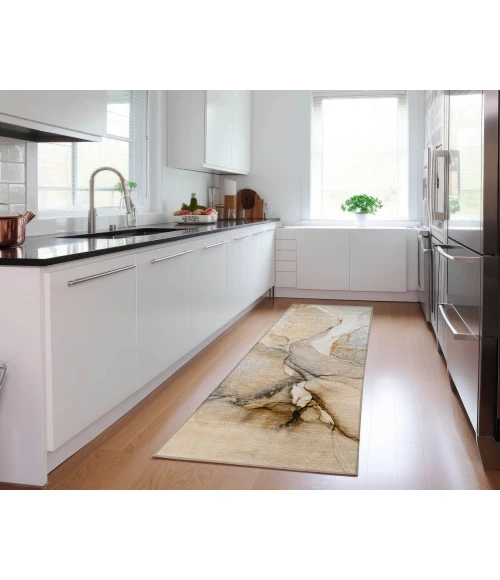 Chantille ACN506 Beige 2'3" x 7'6" Rug