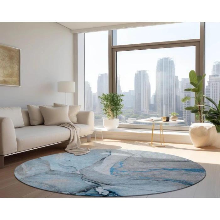Chantille ACN506 Blue 8' x 8' Rug