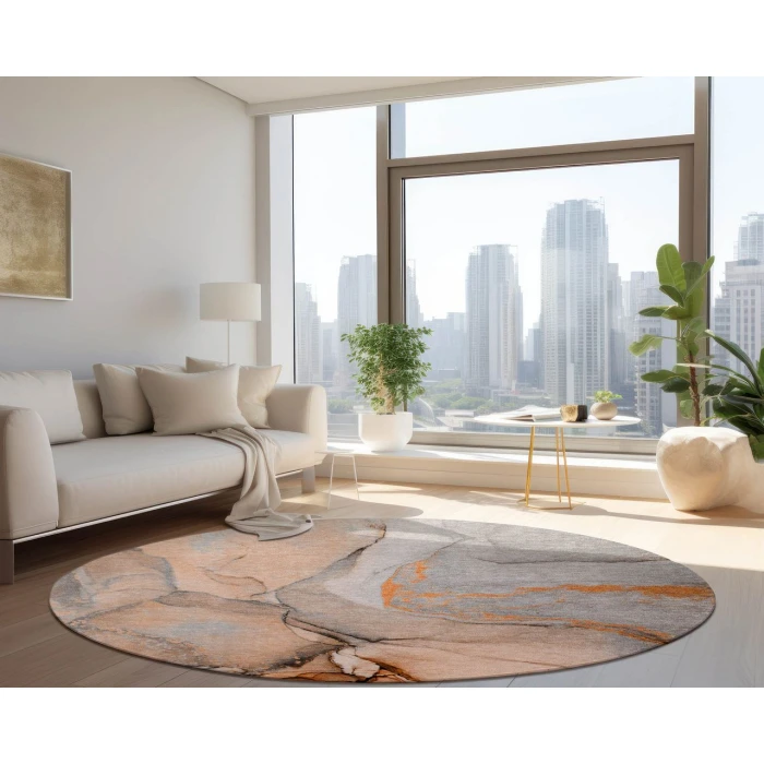 Chantille ACN506 Orange 8' x 8' Rug