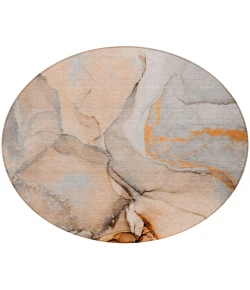 Addison Chantille ACN506 Orange 8 ft. x 8 ft. Round Rug