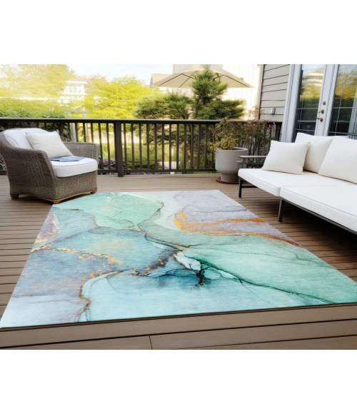 Chantille ACN506 Teal 2'6" x 3'10" Rug