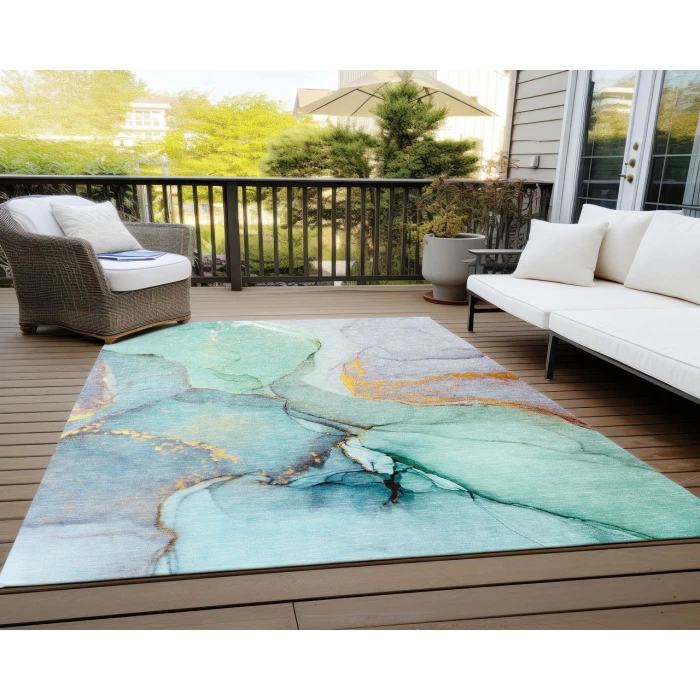 Chantille ACN506 Teal 9' x 12' Rug