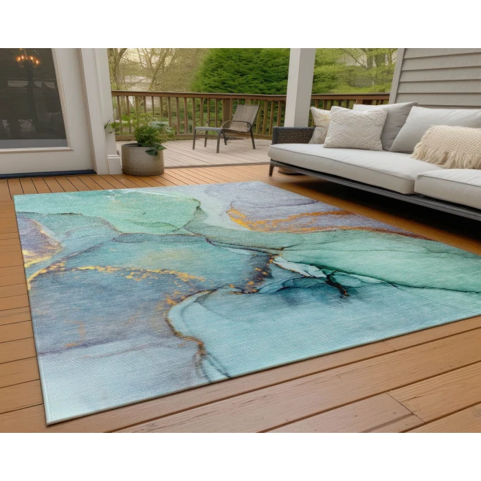 Chantille ACN506 Teal 9' x 12' Rug