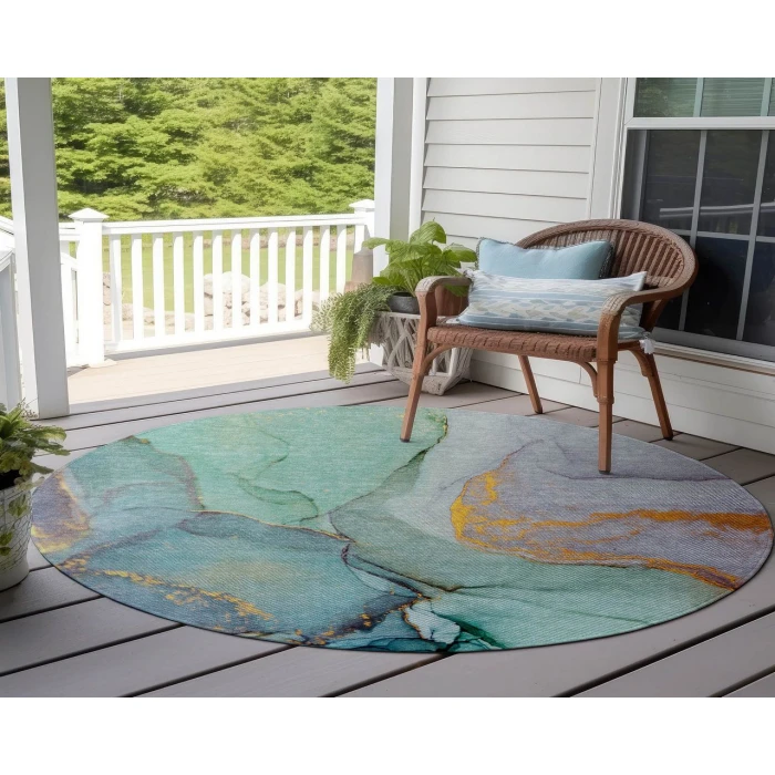 Chantille ACN506 Teal 8' x 8' Rug