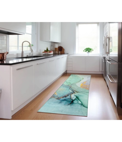 Chantille ACN506 Teal 2'3" x 7'6" Rug