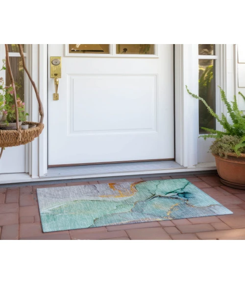 Chantille ACN506 Teal 1'8" x 2'6" Rug