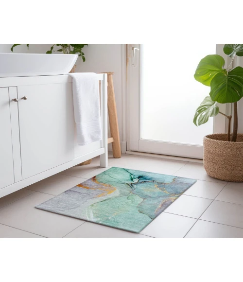 Chantille ACN506 Teal 1'8" x 2'6" Rug