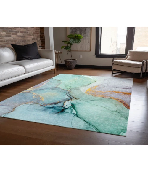 Chantille ACN506 Teal 2'6" x 3'10" Rug