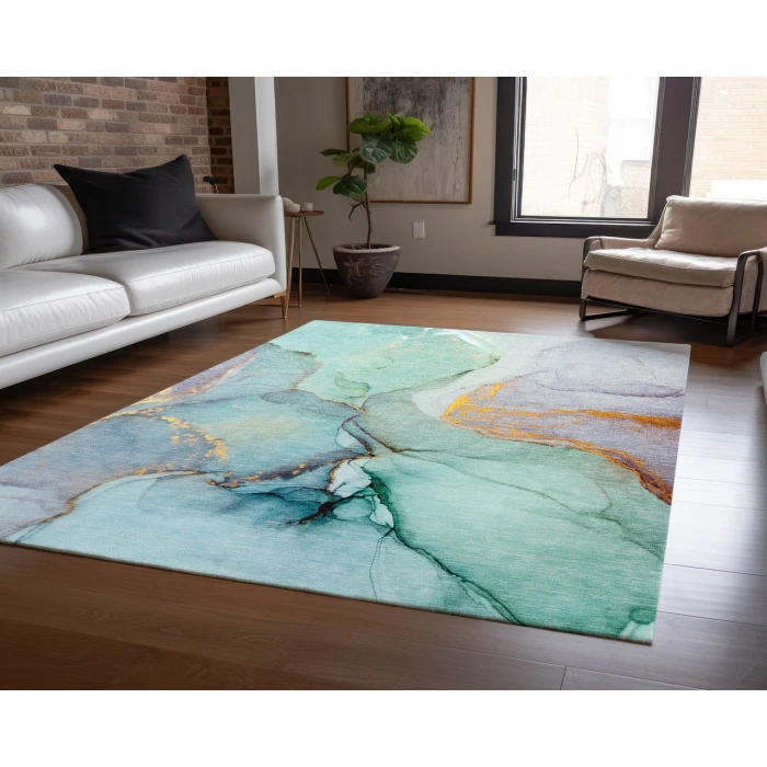 Chantille ACN506 Teal 9' x 12' Rug
