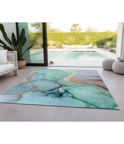 Chantille ACN506 Teal 2'6" x 3'10" Rug