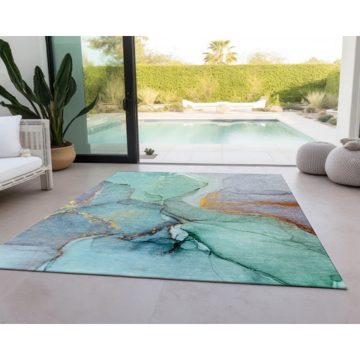 Chantille ACN506 Teal 9' x 12' Rug