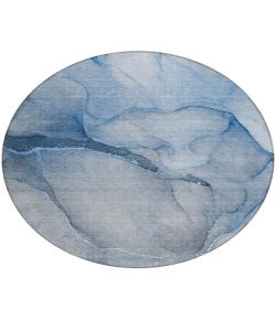 Addison Chantille ACN508 Blue 8 ft. x 8 ft. Round Rug