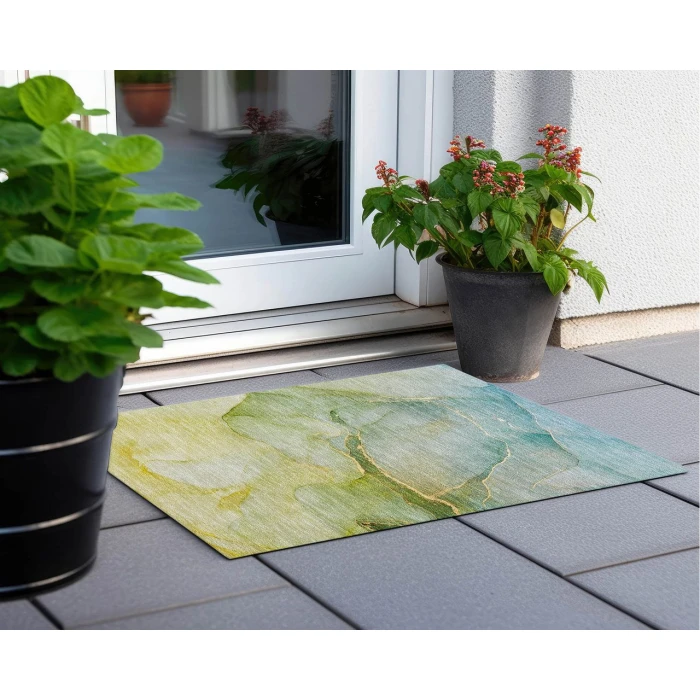 Chantille ACN508 Green 1'8" x 2'6" Rug