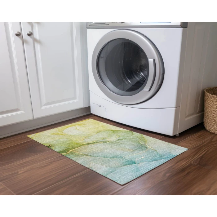 Chantille ACN508 Green 1'8" x 2'6" Rug