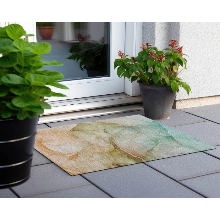 Chantille ACN508 Teal 1'8" x 2'6" Rug